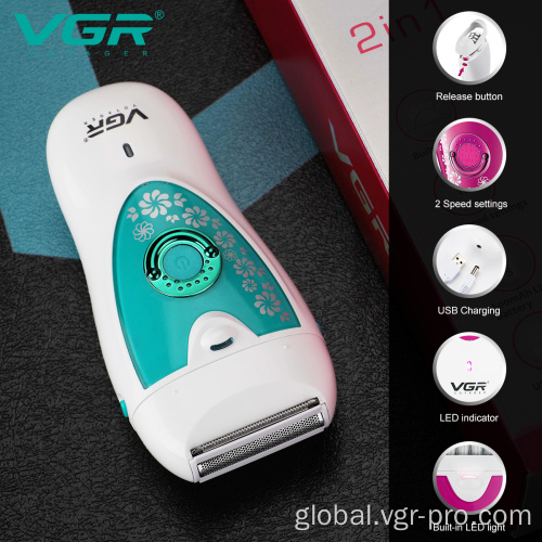 Household Hair Removal Appliances VGR V-722 Household Rechargeable Electric Lady Epilator Supplier